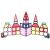 Construcție castel din plăci magnetice colorate, 66 piese