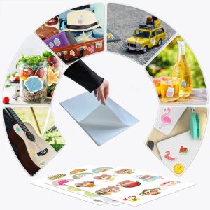 Folie foto A4, 20 coli adezive, glossy, printabila inkjet, alba