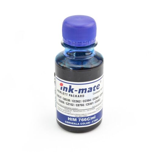 Ink-mate Cyan utántöltő tinta HP nyomtatókhoz, 100ml