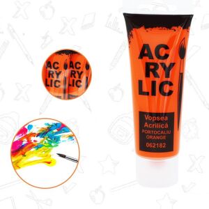 Vopsea acrilica, consistenta cremoasa, 75 ml, portocaliu 142949451 - Akrilfesték