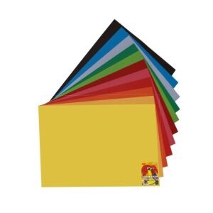 10 darabos színes kartonlap készlet, 270 g, 70x100, Daco fekete