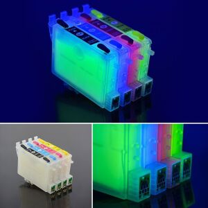 Epson T1281-T1284 láthatatlan tintapatronok UV fény hatással - Nyomtató kellék