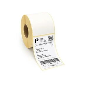 AWB címkék 100x150 mm, hőnyomtatott, 500 darabos tekercs, fehér