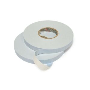 Kétoldalas habszalag, fehér, 25mm széles, beltéri és kültéri használatra - Irodai kiegészítő