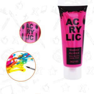 Vopsea acrilica, constistenta cremoasa, 75 ml, roz fucsia 142950000 - Akrilfesték