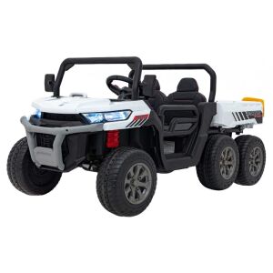 Elektromos mezőgazdasági teherautó, 4x45W, 12V/10Ah, audiopanel, billenő csomagtartó, FARMER TRUCK SPEED 900, fehér