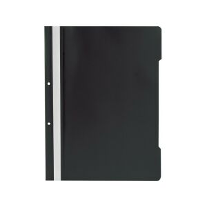 EXXO műanyag irattartó sínnel és perforációval, fekete