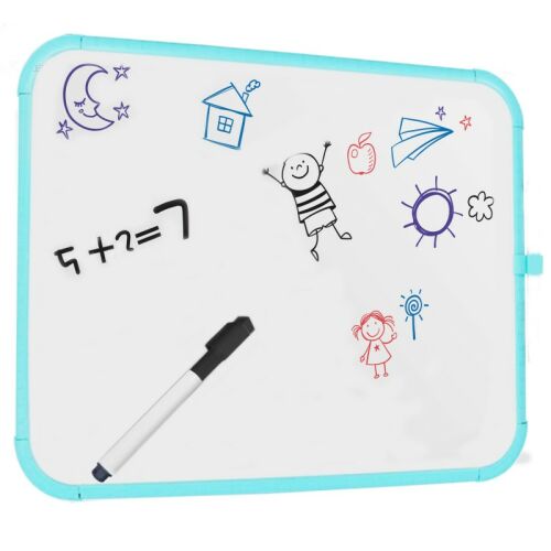 Gyerek mágneses rajztábla színes rajzokkal, törölhető fehértábla