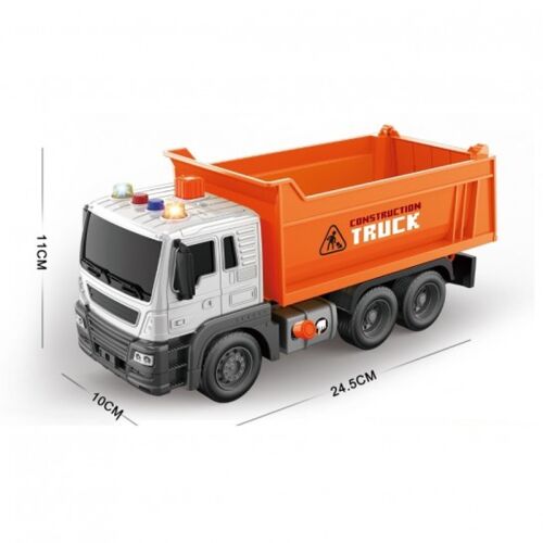 Mobil billenő teherautó játék, súrlódó kerekekkel, fényekkel és hangokkal, 1:16 méretarányban