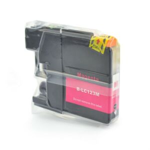 Kompatibilis tintapatron LC123M magenta Brother készülékekhez