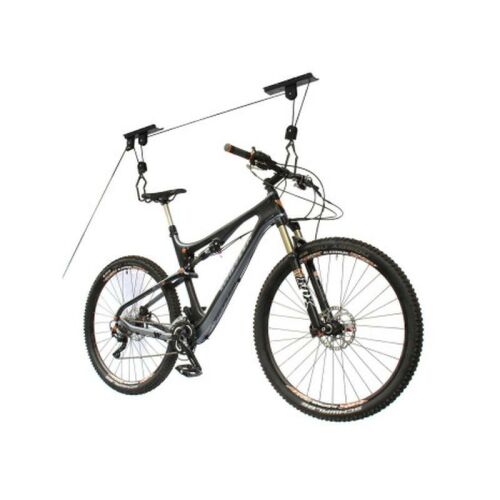 Suport bicicleta, suspendare pe tavan, cu scripete, prindere carlige, universal