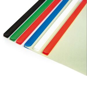 15 mm-es műanyag rudak A4-es kötéshez, 50 darabos készlet, piros