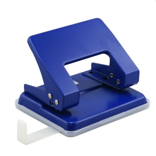 Perforator metalic, capacitate 40 coli, rigla ghidaj, albastru 142950888