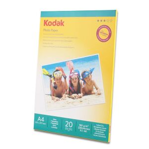 Szögletes nézet a Kodak A4 fényes fotópapírról, 180g, 20 lap - Kodak