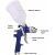 HVLP festékszóró pisztoly diagram alkatrészekkel