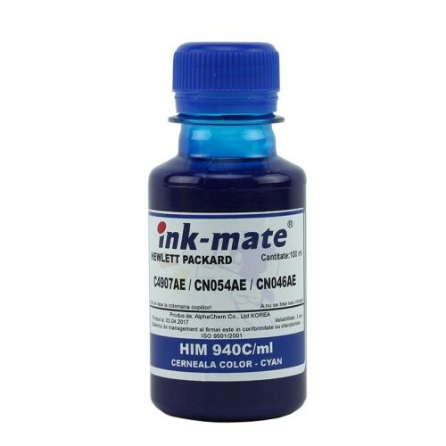 Ink-mate Cyan Pigment tinta HP 940, 951, 933 - 100ml Kompatibilis tinta