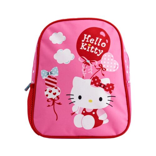 Kis iskolatáska, óvoda, Hello Kitty mintás, állítható, cipzáras
