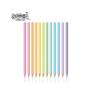 Színes ceruzák, pasztell, háromszög alakú, 3 mm vastag ceruza, 12 színű készlet