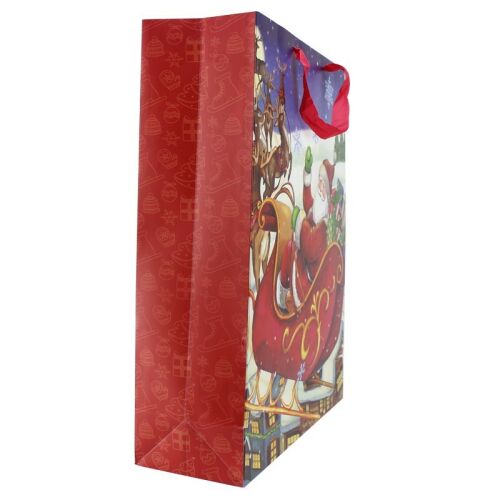 Mikulás ajándéktasak szánon