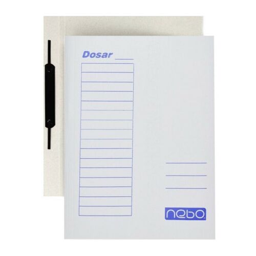 Fém sínnel ellátott irattartó, A4-es formátum, fehér karton 142952383