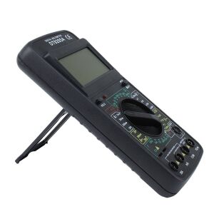 Digitális multiméter UAT-D, LCD kijelzővel, 9V, ütésálló tokban, fekete színben