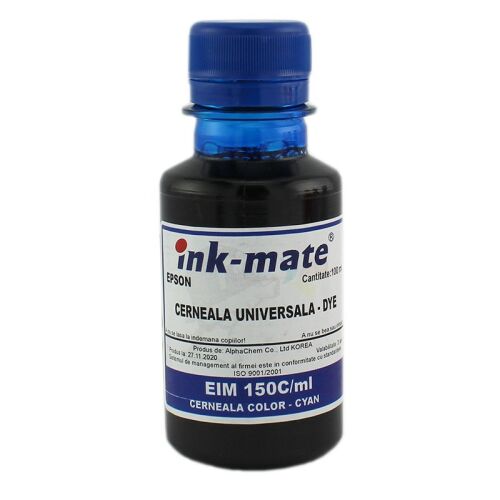 Ink-Mate Cyan utántöltő tinta Epson L sorozatú nyomtatókhoz, 100ml