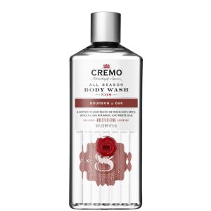 CREMO - Duschgel für Männer mit dem Duft von BOURBON &amp; OAK 473ml