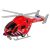 Tűzoltóság mentőhelikopter piros hangjelző lámpákkal, propellerekkel 142954425