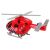 Vatrogasni spasilački helikopter s crvenim zvučnim svjetlima, propeleri 142954425