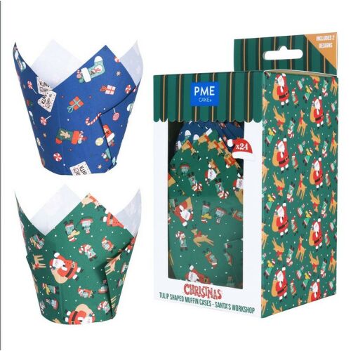 PME tulipános muffin papír, Télapó napja, 24db 142975748