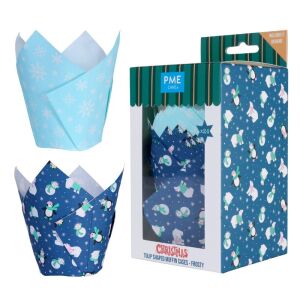 PME tulipános muffin papír, Tél, 24db