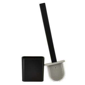 EDA SILICONE WC Kefe - Fekete, 10x4x36 cm