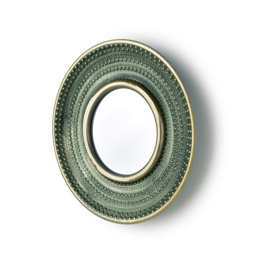 BASIC NATURE Dekoratív Tükör – 29x29cm Arany Színben