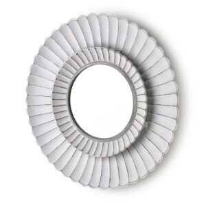 BASIC NATURE Dekoratív Tükör 50x50 cm - Elegáns Fehér MDF Keret