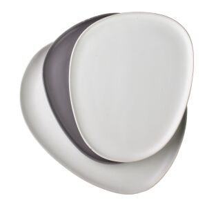 BASIC NATURE Fehér porcelán tál 32x26x2,5 cm - modern dizájn 142981614 - Kínáló tál