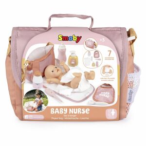Smoby Baby Nurse 8 részes Pelenkázó táska kiegészítőkkel