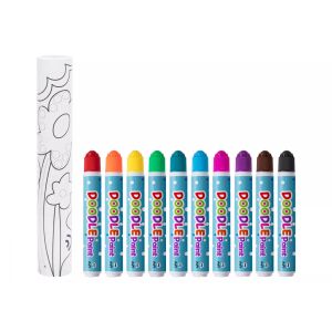 Tooky Toy Malrolle und Marker Set - Kinderheft Ausmalen