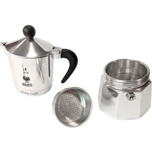 Bialetti Break 3 személyes kotyogós kávéfőző - Ezüst, szétszerelt nézet - Bialetti