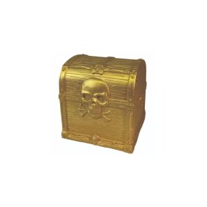 Óriás Kalóz Kincsesláda: goldene Piraten-Schatztruhe mit Totenkopf - Wissenschaftliche und Entdeckerspiele