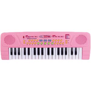 Rosa elektrisches Spielzeugklavier für Kinder, musikalisches Lernspielzeug - Musikinstrumente zum Spielen