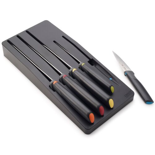 Joseph Joseph Elevate Rozsdamentes acél késkészlet 5 darabos - Fekete 142986713