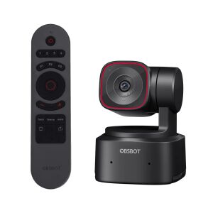 OBSBOT Tiny 2 Lite Remote Combo PTZ 4K 30fps Webkamera - Fekete