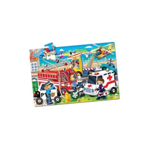 The Learning Journey Jumbo Mentő járművek 50 darabos padló puzzle