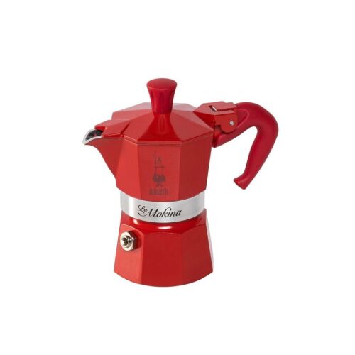 Bialetti La Mokina 1 személyes Kotyogós kávéfőző - Piros