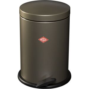 WESCO Treteimer Alpha 13 literes pedálos fém szemetes - Ezüst