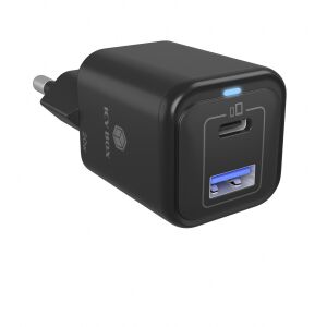 Icy Box IB-PS1020-PD USB-A / USB-C Hálózati Töltő Adapter 20W - Fekete 142992215 - RaidSonic