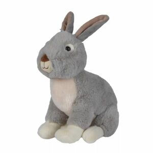 Nicotoy: Sitzender Plüschhase - 23 cm, grau 146482003 - Kuscheltiere