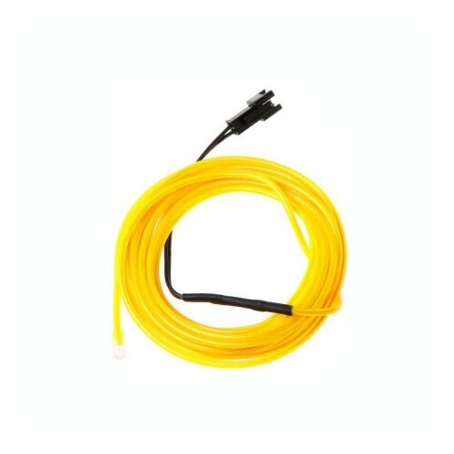 2m sárga elektrolumineszcens EL huzal dekorációhoz