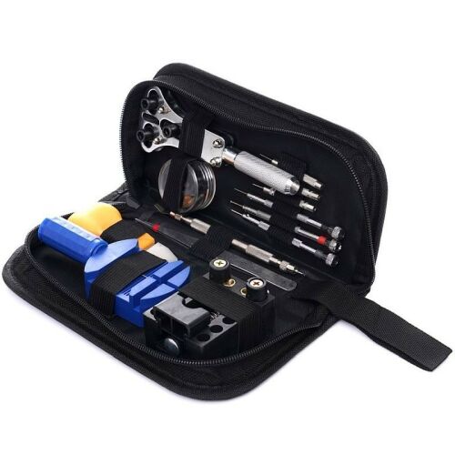 Órajavító készlet 13 eszközzel cipzáras tokban
