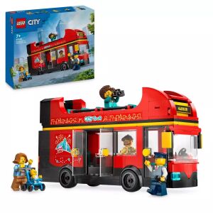 LEGO® CITY: Czerwony piętrowy autobus turystyczny 60407 143007742 - Interaktywna gra dla dzieci, LEGO DUPLO, Indiański namiot, Gra rozwojowa dla małych dzieci, Interaktywny pluszak i Plusz